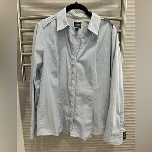 Express Striped Essential Button Down Shirt